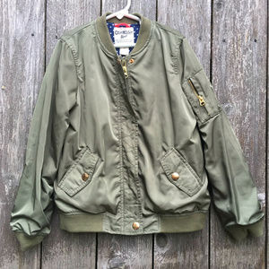 Girls Osh Kosh Army Green Bomber Jacket